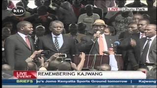 Hon Otieno Kajwangs father appears in public for the first time since the death of his son [upl. by Hsizan143]