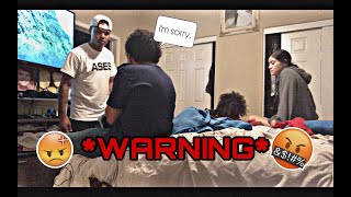 quotI SLAPPED OUR SISTERquot PRANK ON OLDER BROTHER HE GOES OFF [upl. by Ahsemik]