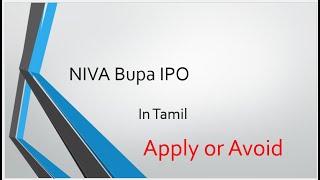 Niva Bupa Health Insurance IPO l Apply or Avoid l short term or Longterm [upl. by Shulamith]