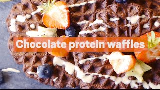 Vegan and glutenfree how to make chocolate protein waffles  Metrocouk [upl. by Encratis]