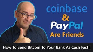 How To Convert Your Bitcoin To Cash FAST Using Coinbase and PayPal [upl. by Riatsila]