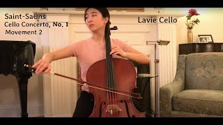 SaintSaëns Cello Concerto No 1 in A Minor Op 33 Movement 2  Lavie Cello 13 [upl. by Aita]