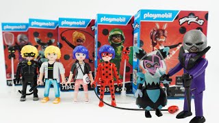 Miraculous Ladybug Playmobil Minifigures Hawk Moth Antibug Puppeteer [upl. by Anivram34]