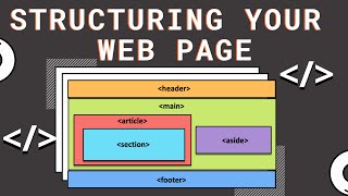 HTMLTutorial6  How to structure your web page amp content  Web Development for Beginners [upl. by Siryt274]