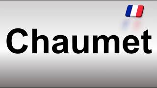 How to Pronounce Chaumet [upl. by Preuss641]