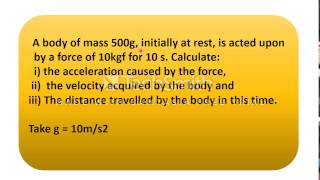 Calculating resistive force  Q2 [upl. by Gona]