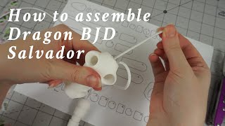 How to assemble BJD Salvador Dragon Doll [upl. by Ayikaz]