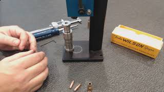 How to use the WILSON Micrometer Bullet Seater [upl. by Hgielram]