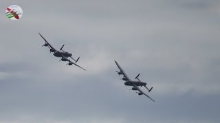 Two Lancaster Bombers First Flight Together [upl. by Aubry972]