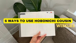 6 Ways to use HOBONICHI Cousin WEEKLY [upl. by Yot436]