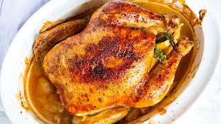 Perfectly Roasted Whole Chicken Recipe [upl. by Doane925]