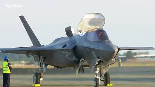 Britains first F35 stealth fighter planes arrive on UK soil at RAF Marham in Norfolk  ITV News [upl. by Mosenthal182]