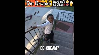 DIO slaps a kids ice cream 🍦🤬 [upl. by Oirottiv]