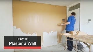 How to plaster a wall with Wickes [upl. by Kimbra605]