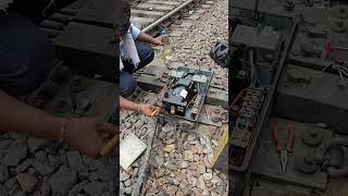 How to repair a railway switch point machine❤️🩵💚  shorts [upl. by Anatnahs459]