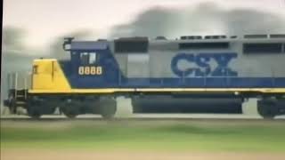 I put Spongebob music over CSX 8888 [upl. by Anahcar32]