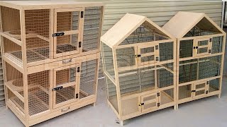 BEST Handmade Bird Cage design Wooden  pigeon loft design pigeon coops Bird breeding boxes [upl. by Aynom]