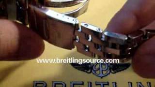 How to Resize a Breitling Watch Bracelet [upl. by Nealah503]