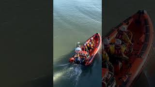 RNLI lifeboat launch [upl. by Gibbs]