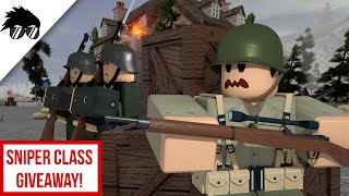 Behind Enemy Lines  Roblox D Day Sniper GIVEAWAY [upl. by Noscire]