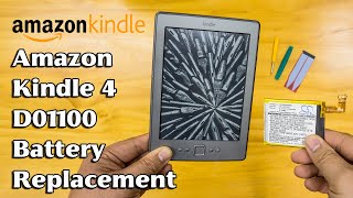 Amazon Kindle 4th Gen D01100 battery replacement teardown disassembly [upl. by Stretch]