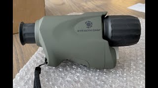 StealthCam Nightvision NV Monocular with SD recording review [upl. by Lareine]