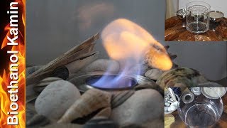 Bioethanol Kamin selber bauen  Tischfeuer [upl. by Daraj]