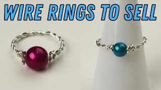 Twisted Wire Rings to Make amp Sell Tutorial [upl. by Evol]