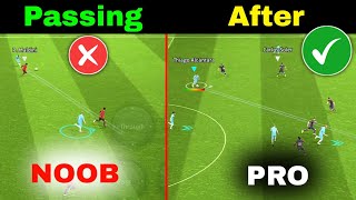 How to Passing Like PRO  Use This Strategy Tutorial Skills  efootball 2024 Mobile [upl. by Lesly]