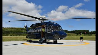 Starspeed S92A  Flight from Penzance Heliport PZE to Tresco Scilly Islands TSO UK [upl. by Aleunam756]