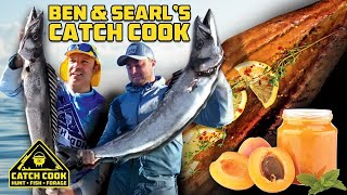 West Coast Snoek Fish African Barracuda  Catch Cook  South Africa [upl. by Pembrook]