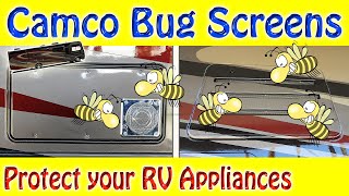 Camco Flying Insect Screen Installation on RV Refrigerator and Furnace [upl. by Shelden]