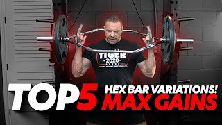 Top 5 Trap Bar Exercises Hex Bar [upl. by Willey555]