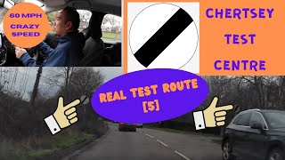 Chertsey Driving Test Centre  REAL Test Route 5  Full Commentary [upl. by Sucrad987]