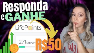 Lifepoints é confiável PAGA COMO GANHAR DINHEIRO COM O SITE RESPONDENDO PESQUISAS NA INTERNET [upl. by Suiratnod]