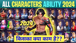 FreeFire All Characters New Ability 2023 Part 2 Full Details AR ROWDY 99 ✓ [upl. by Bautista]