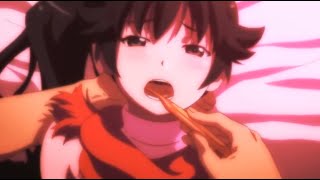 Toothbrush scene Monogatari meme [upl. by Laamaj]