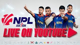 Live  NPL Auction 2024 । Nepal Premier League [upl. by Granger]