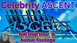 LUXURIOUS Celebrity ASCENT cruise ship FULL TOUR in detail [upl. by Llerryt]