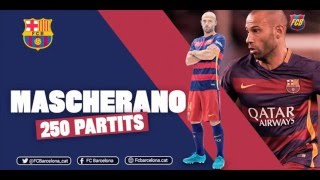 Javier Mascherano 250 matches with FC Barcelona [upl. by Amsirac]