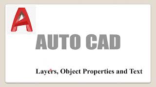 AutoCAD Layer command  Properties and Object Properties [upl. by Noiraa]