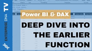 When And How To Use The EARLIER Function In Power BI  DAX Concepts [upl. by Leiria]