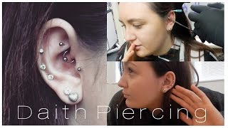 All about my Daith Piercing  Piercing no18  Footage amp Experience [upl. by Arul]