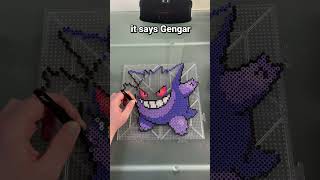 GENGAR made out of PERLER BEADS [upl. by Zerdna]