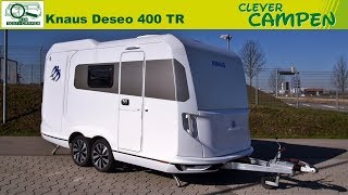 Knaus Deseo 400 TR 2019 Transportcaravan für Motorrad amp mehr  TestReview  Clever Campen [upl. by Seraphina]