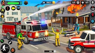 Emergency Rescue Operation Help Service 911 Firefighter Fire Truck Ambulance Help Android Gameplay [upl. by Odrude]