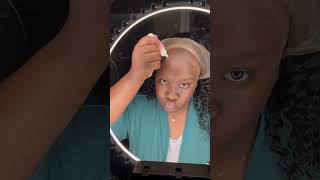 Installing 18’ inch bob curly wig youtube idontownrightstothemusic youtubeshorts [upl. by Hacceber313]