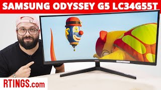 Samsung Odyssey G5 LC34G55T Monitor Review 2021  Another Ultrawide Gaming Option [upl. by Oos]