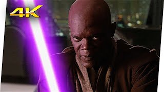 Mace Windu vs Palpatine  Star Wars Episodio III  La Venganza De Los Sith 2005 Clip 4K LATINO [upl. by Whalen647]