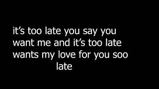 Its too late by dolly parton lyrics video [upl. by Yekram]